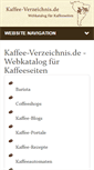 Mobile Screenshot of kaffee-verzeichnis.de